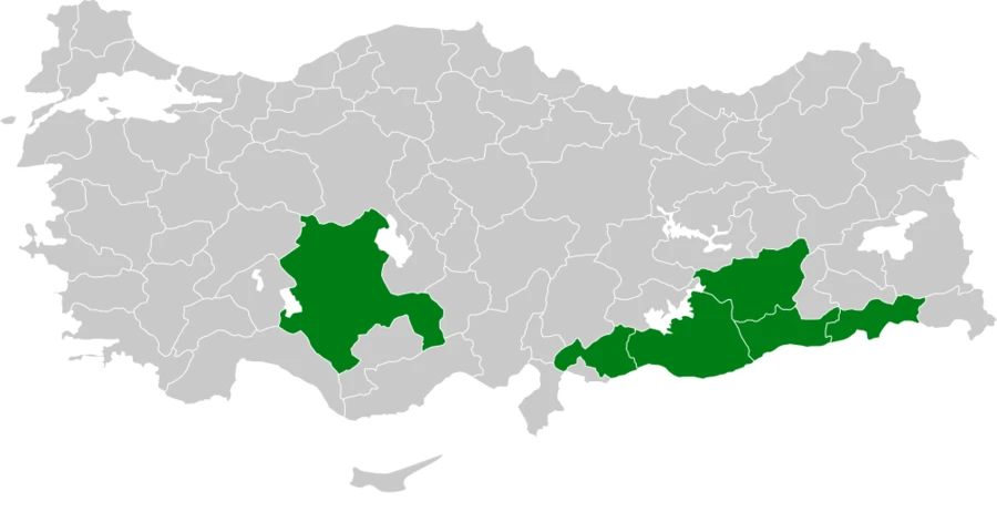 Büyük Kızkuşu Türkiye dağılım haritası