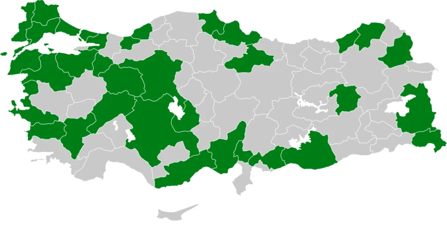 Büyük Orman Kartalı Türkiye dağılım haritası
