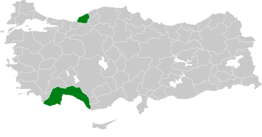 Çöl Ötleğeni Türkiye dağılım haritası