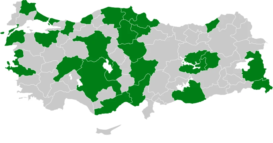 Çulluk Türkiye dağılım haritası