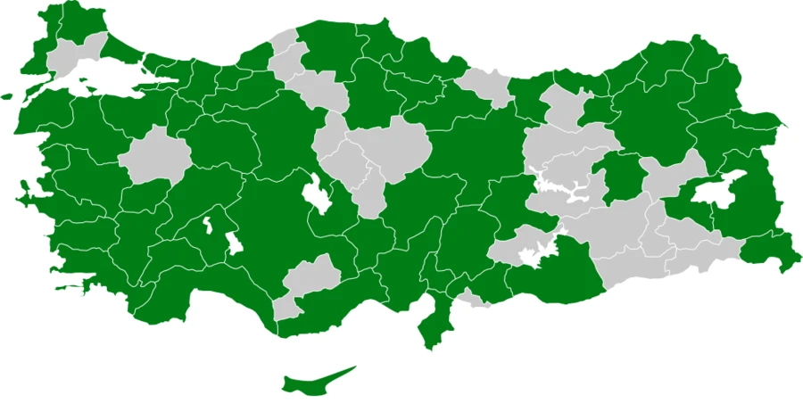 Dağ incirkuşu Türkiye dağılım haritası