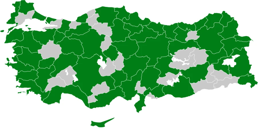 Delice Doğan Türkiye dağılım haritası