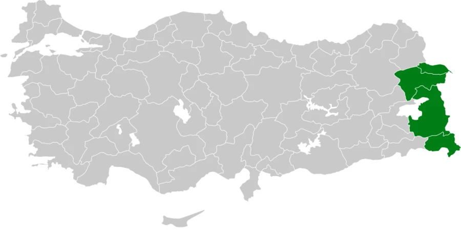 Doğu Alameceği Türkiye dağılım haritası