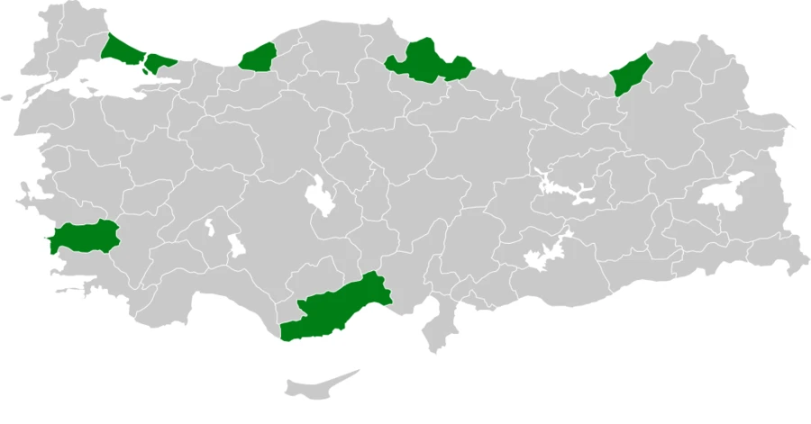 Kara ördek Türkiye dağılım haritası