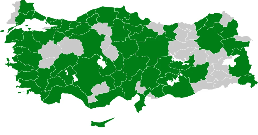 Akkarınlı ebabil Türkiye dağılım haritası