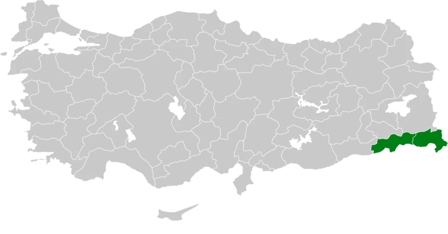 Karagerdanlı ardıç Türkiye dağılım haritası