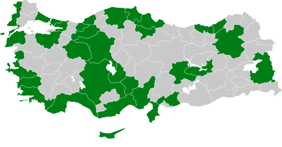 Karasırtlı Martı Türkiye dağılım haritası