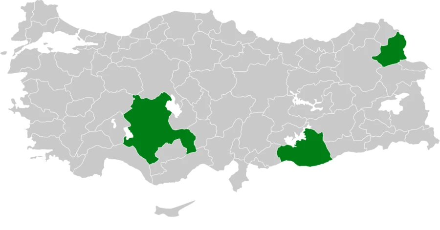 Kılkuyruk bağırtlak Türkiye dağılım haritası