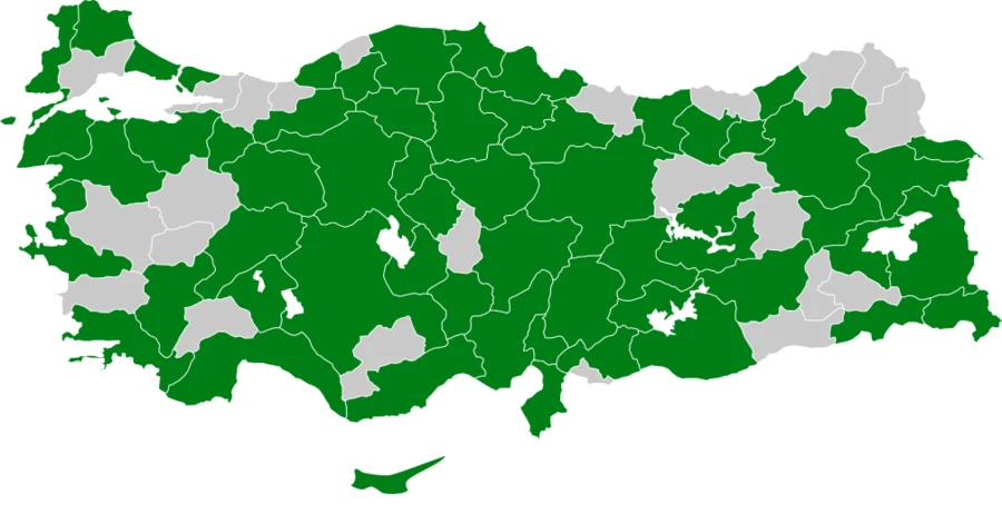 Kır incirkuşu Türkiye dağılım haritası