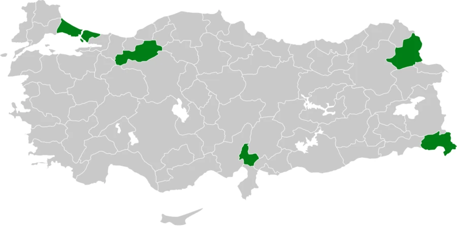 Kızıl Çaylak Türkiye dağılım haritası