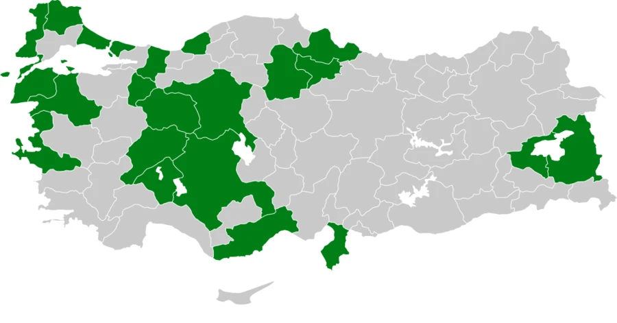 Küçük kuğu Türkiye dağılım haritası