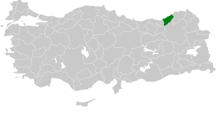 Kuzey kamışçını Türkiye dağılım haritası