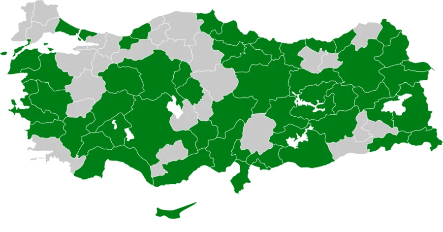 Van gölü martısı Türkiye dağılım haritası