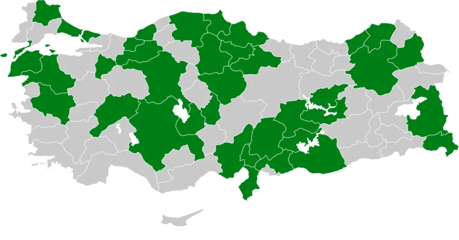 Yaz Atmacası Türkiye dağılım haritası