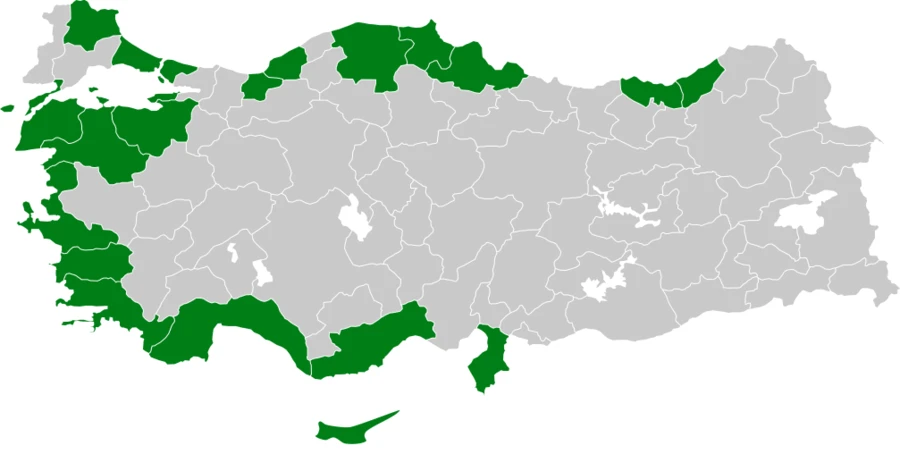 Yelkovan Türkiye dağılım haritası