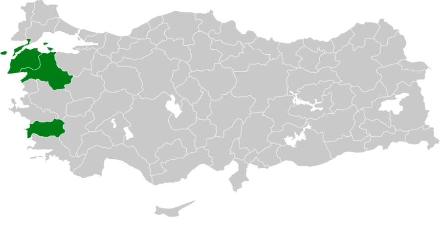 Batı Afrika Sumrusu Türkiye dağılım haritası