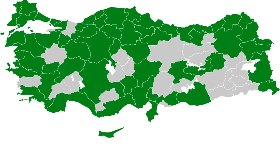 Ağaç incirkuşu Türkiye dağılım haritası