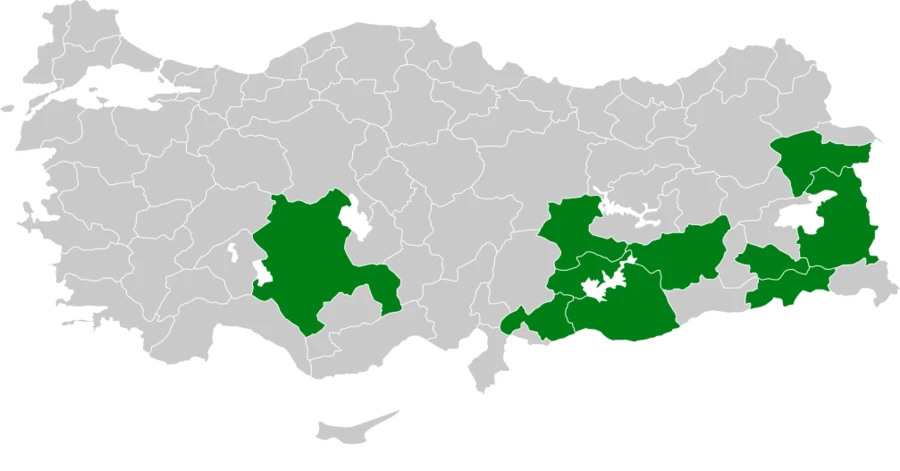 Boz Serçe Türkiye dağılım haritası
