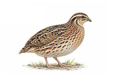 Bıldırcın - Coturnix coturnix kuş görseli