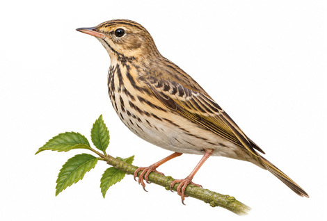 Ağaç incirkuşu - Anthus trivialis kuş görseli